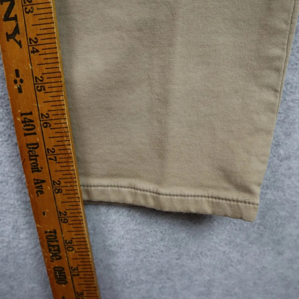 Banana Republic Traveler Pants Mens 35x30 Slim Fit Chino Khaki Tan Stretch 5-Pkt